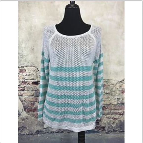 CONVERSE ONE STAR Women's Gray Blue Knit Pullover - Picture 1 of 7